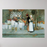 En La Floristería de Childe Hassam, Arte Antiguo R