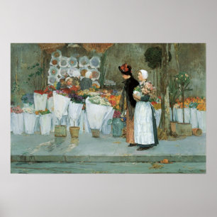 En La Floristería de Childe Hassam, Arte Antiguo R