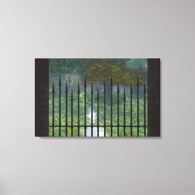 En la impresión del lienzo del bosque antiguo (Anverso)