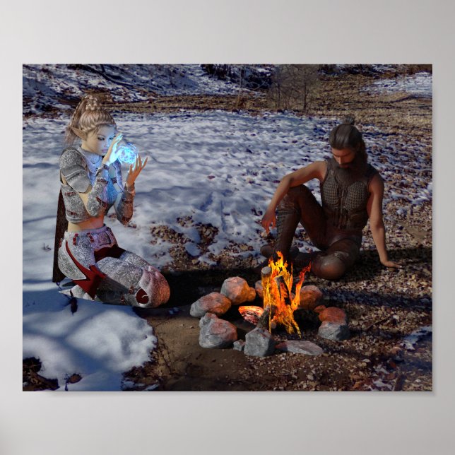 En la impresión del Poster de bomberos (Frente)