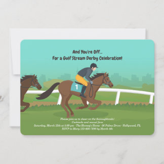 En la invitación a la carrera derby