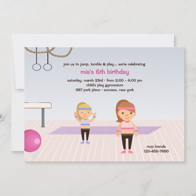 En La Invitación A La Fiesta De Cumpleaños Del Gim (Anverso)
