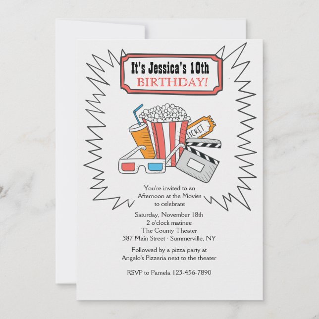 En la invitación al cine (Anverso)