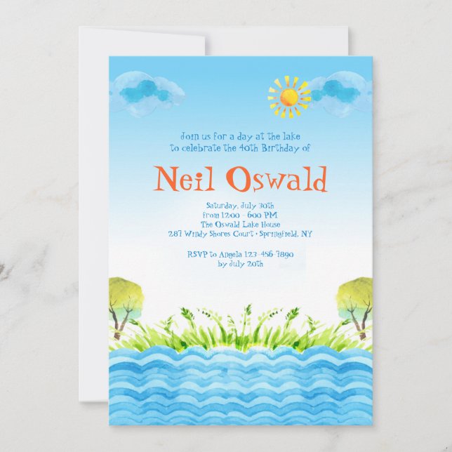 En la invitación al lago (Anverso)