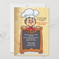 En la invitación al menú