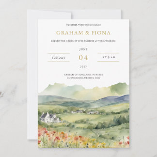 En la Invitación de Acuarela del Glen