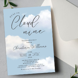 ☁️ ✨ En La Invitación De Baby Shower De Cloud 9 ✨