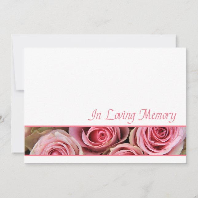 En la invitación del servicio de memoria amorosa (Anverso)