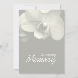 En la Invitación funeraria de la Orquídea de la Me