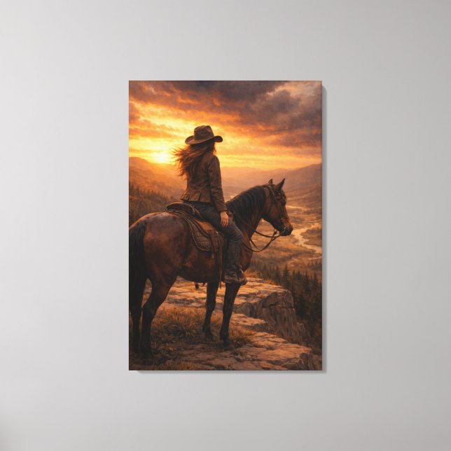 En la Luz | Arte de Caballo | Lienzo Estirado (Anverso)