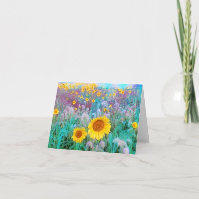 En la mañana, tarjeta (Anverso)