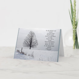 En la mediados de tarjeta de Navidad triste del