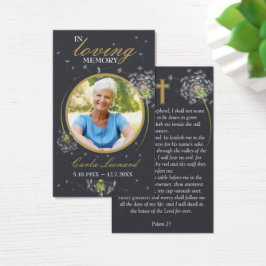 En la memoria amorosa Dandelion Photo Funeral Pray