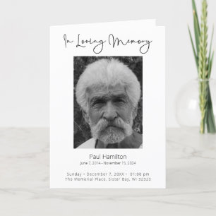 En la memoria amorosa Funeral Programa Orden de se