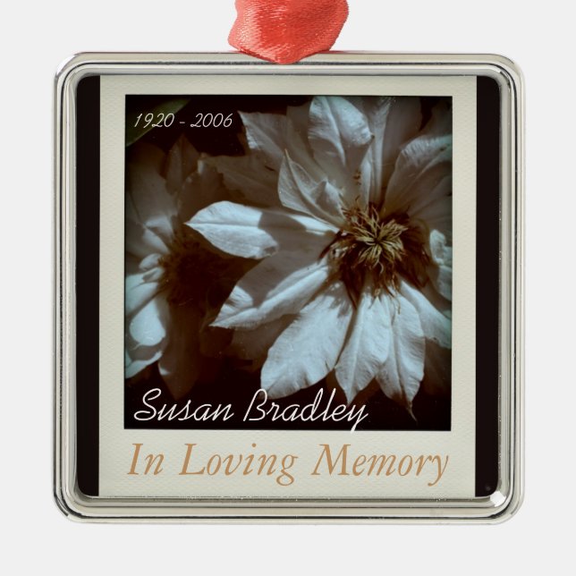 En la memoria amorosa ornamento conmemorativo pers (Frente)