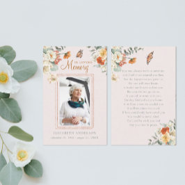 En la memoria amorosa | Tarjeta de rezo de funeral