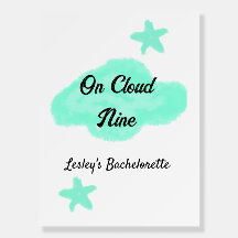 En la novena nube nubes pastel verde estrella desp