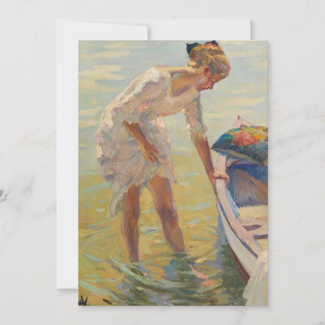 En la orilla | Edward Cucuel (Anverso)