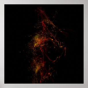 En La Oscuridad 24" x 24", Póster de papel de valo