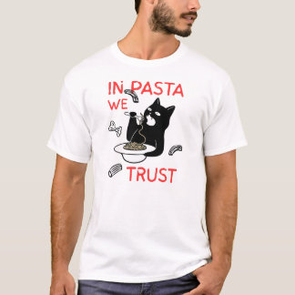 En la Pasta Confiamos – Camiseta Divertida para Am