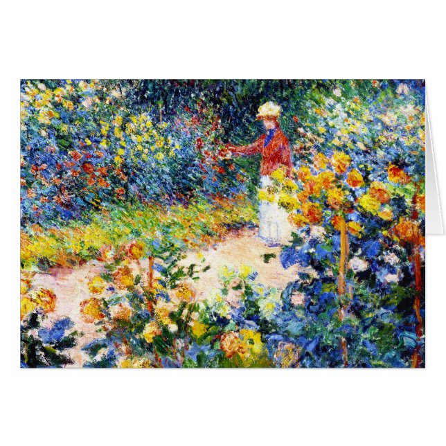 En la pintura de la mujer de Claude Monet del (Anverso (Horizontal))