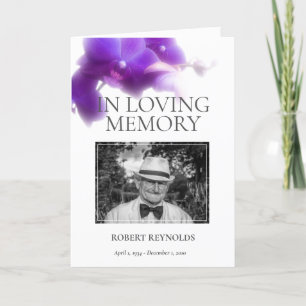 En la plantilla del programa de servicio funeral d