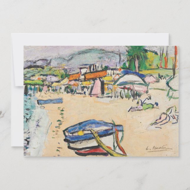 En La Playa | George Leslie Hunter (Anverso)