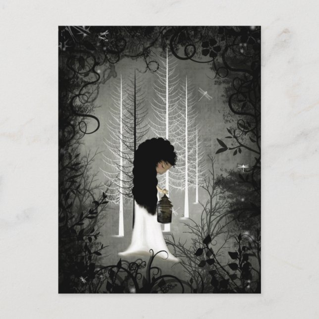 En la postal del bosque de la luz (Anverso)