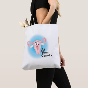 En la su bolsa de asas de la cerviz