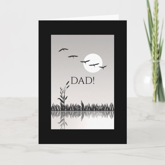 EN LA TARJETA DE CUMPLEAÑOS DE VUELO PARA LA PAPÁ (Anverso)