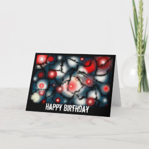En la tarjeta de cumpleaños perimetral