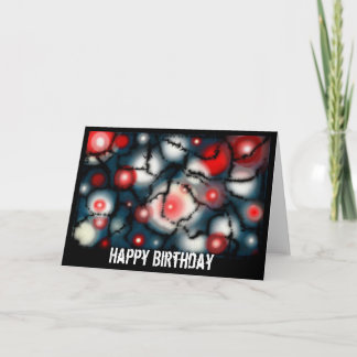 En la tarjeta de cumpleaños perimetral