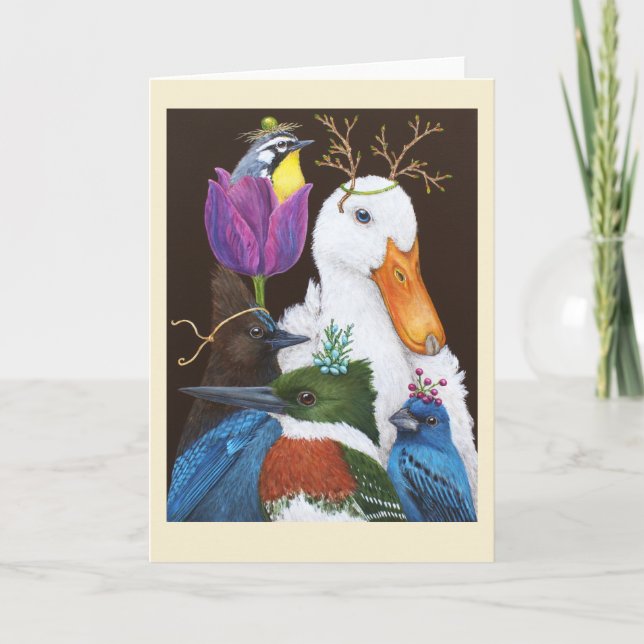 En la tarjeta de felicitación de Gala (Anverso)