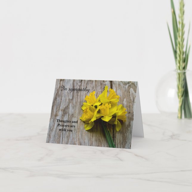 En la tarjeta de felicitación plegada de simpatía (Anverso)