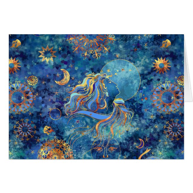 En la tarjeta de luna 5 x 7 (Anverso (Horizontal))