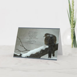 En la tarjeta de Navidad triste del pleno invierno