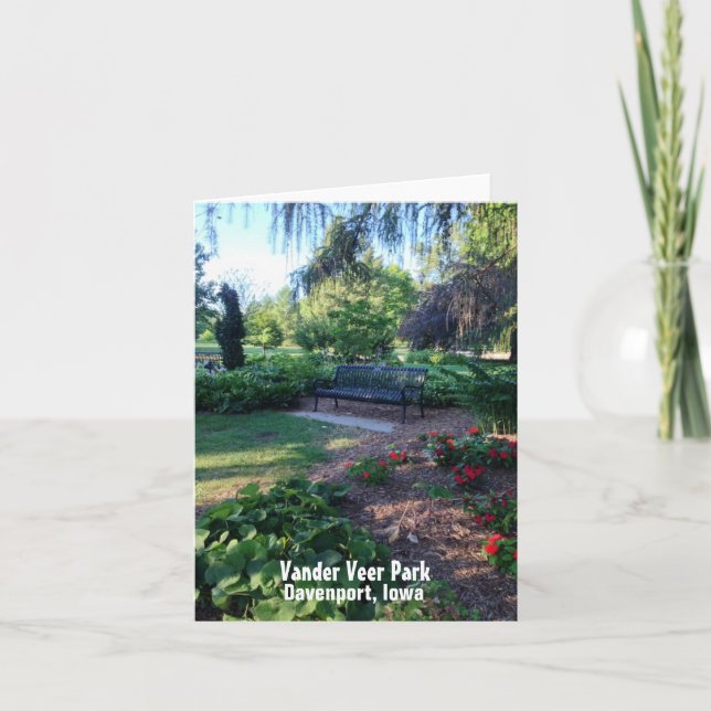 En la tarjeta de nota del parque (Anverso)