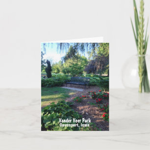 En la tarjeta de nota del parque