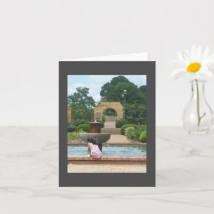 En la tarjeta de notas Inspiradoras de los jardine