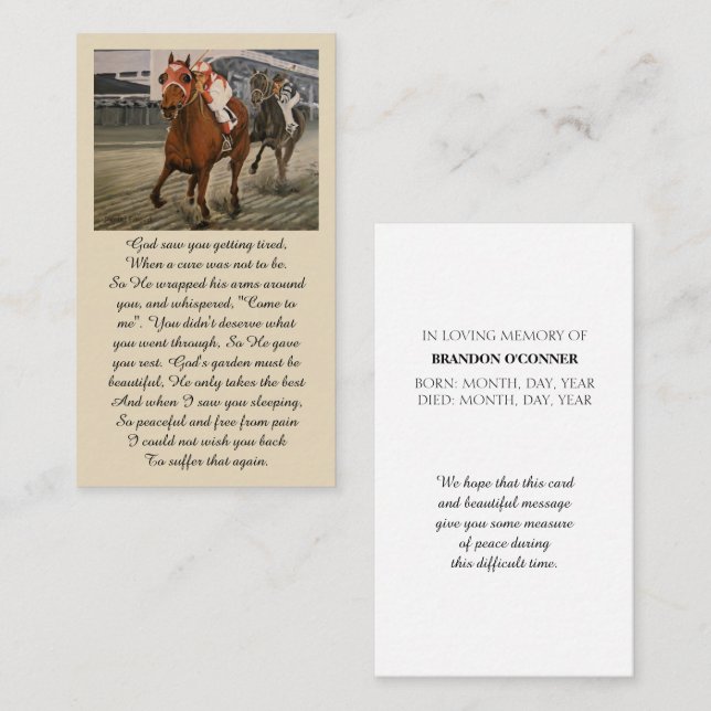 En la tarjeta de simpatía por la coincidencia de m (Anverso / Reverso)