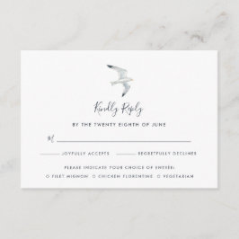 En la tarjeta Wing RSVP con selecciones Entree