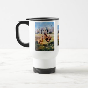 En la taza del viaje de la granja