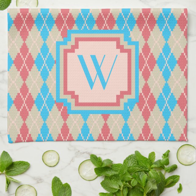 En la toalla de cocina de la playa de Argyle (Doblado)