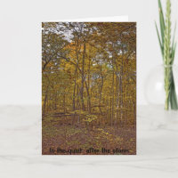 En la tranquilidad después de la tarjeta de