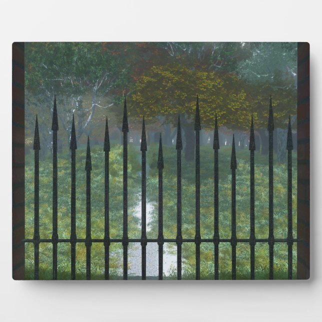 En la vieja placa de fotos del bosque (Frente)