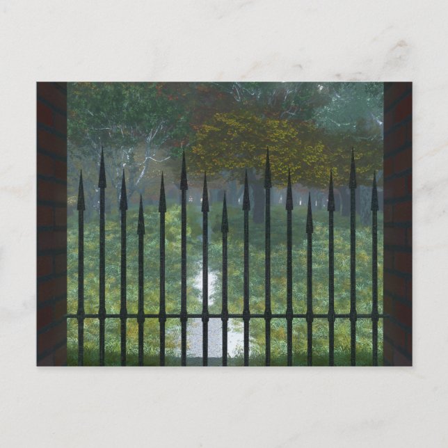 En la vieja postal del bosque (Anverso)