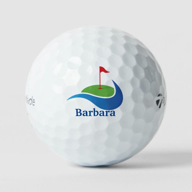 En Las Bolas De Golf Green Personalizado (Anverso)
