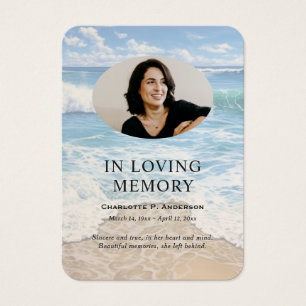 En las tarjetas de fotos de la oración conmemorati