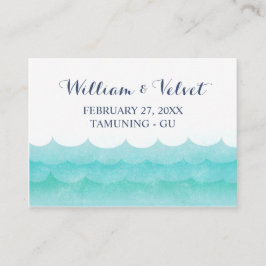 En las tarjetas Sea Nautical Boda Place