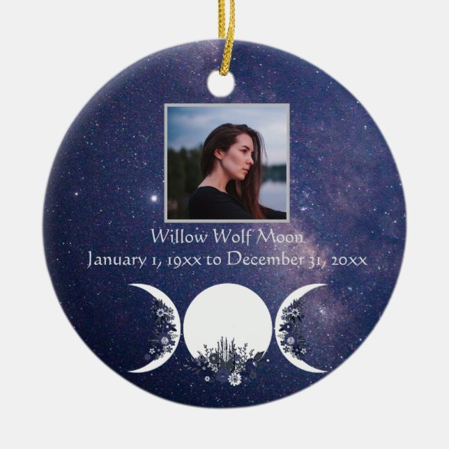 En los brazos de la diosa ornamento conmemorativo  (Frente)